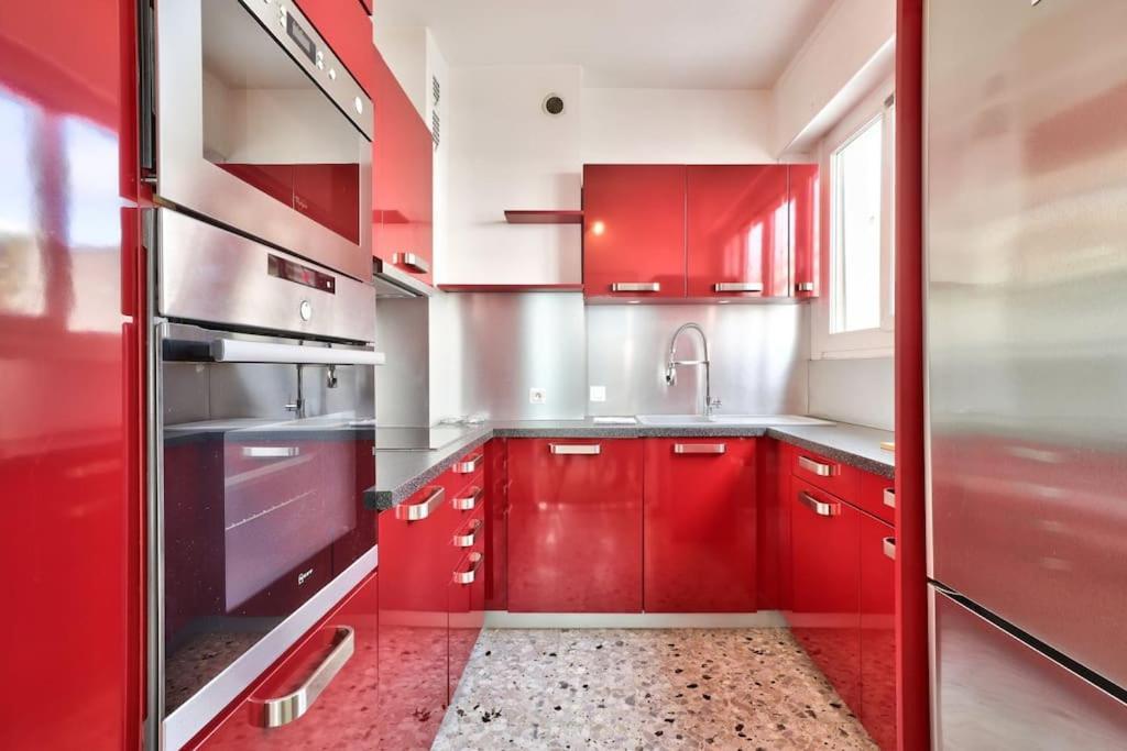 L29 Lenval Beach At 1Min Walk To Sea Front Ac Balcony Nizza Esterno foto